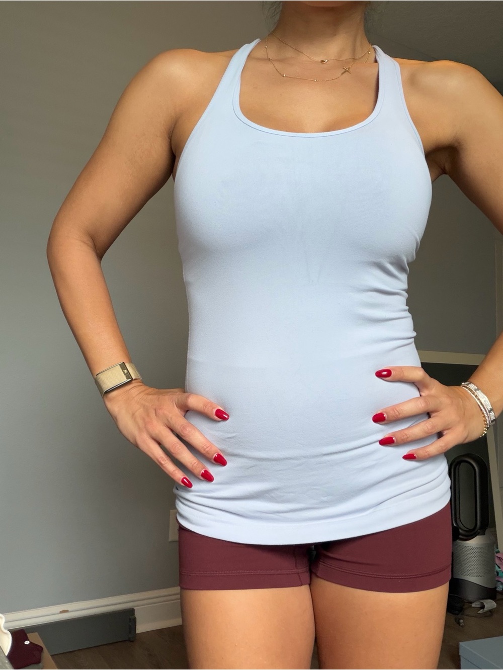 lululemon athletica Light Blue Racerback Tank